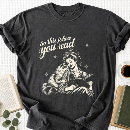 How You Read Ragdoll Printed T-Shirt | Cat Lover Reader Gift Dark Heather