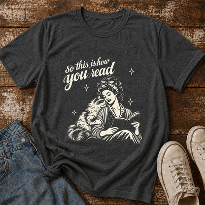 How You Read Ragdoll Printed T-Shirt | Cat Lover Reader Gift Dark Heather