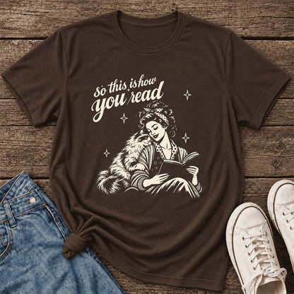 So This Is How You Read Ragdoll Ultra-Soft Cotton T-Shirt | Reader Gift Brown