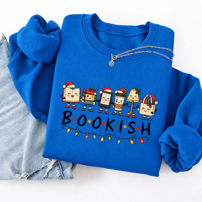 Bookish Things Softstyle Sweatshirt | Christmas Reader Gift Royal