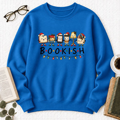Bookish Things Softstyle Sweatshirt | Christmas Reader Gift Royal