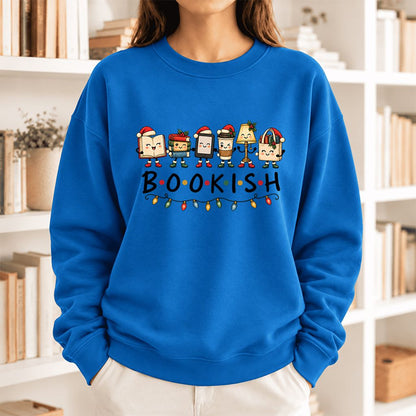 Bookish Things Softstyle Sweatshirt | Christmas Reader Gift Royal