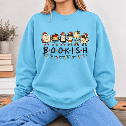 Bookish Things Softstyle Sweatshirt | Christmas Reader Gift Sky