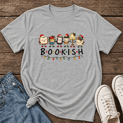 BOOKISH Things Ultra-Soft Cotton T-Shirt | Christmas Book Lover Gift Athletic Heather