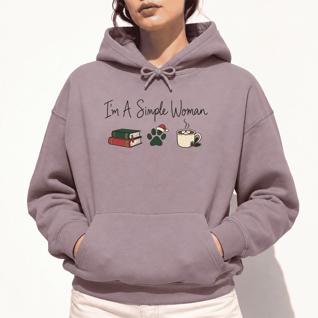 I'm A Simple Woman Softstyle Hoodie | Christmas Reader Gift Paragon