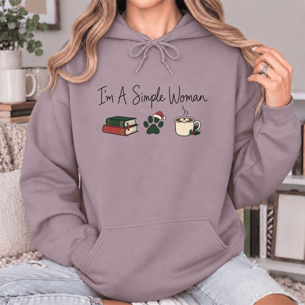 I'm A Simple Woman Softstyle Hoodie | Christmas Reader Gift Paragon