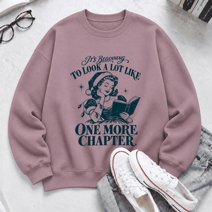 Look A Lot Like One More Chapter Softstyle Sweatshirt | Christmas Reader Gift Paragon
