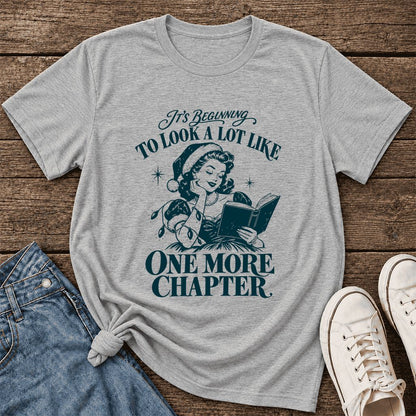 One More Chapter Ultra-Soft Cotton T-Shirt | Christmas Reader Gift Athletic Heather