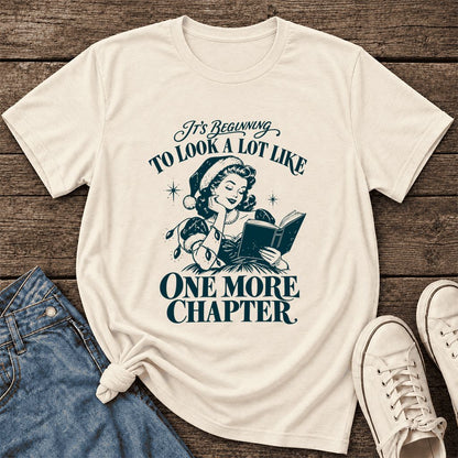 One More Chapter Ultra-Soft Cotton T-Shirt | Christmas Reader Gift Natural