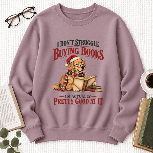 I Don’t Struggle With Buying Books Softstyle Sweatshirt | Christmas Reader Gift Paragon
