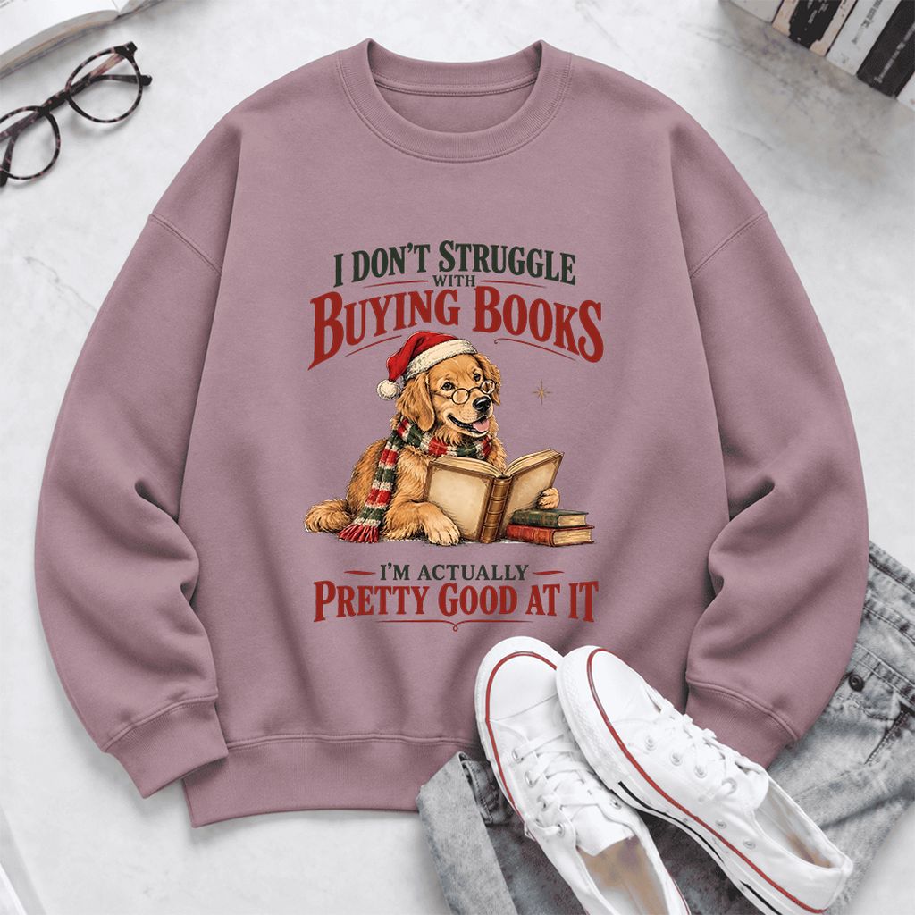 I Don't Struggle With Buying Books Softstyle Sweatshirt | Christmas Reader Gift Paragon
