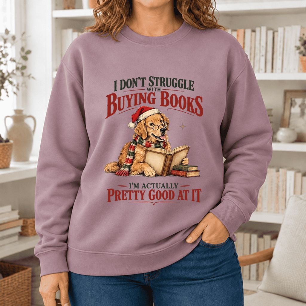 I Don't Struggle With Buying Books Softstyle Sweatshirt | Christmas Reader Gift Paragon