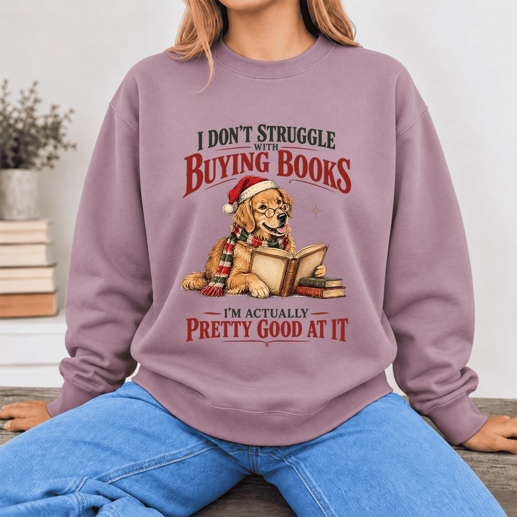 I Don't Struggle With Buying Books Softstyle Sweatshirt | Christmas Reader Gift Paragon