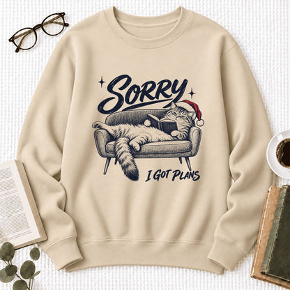 Sorry I Got Plans Softstyle Sweatshirt | Christmas Reader Gift Sand