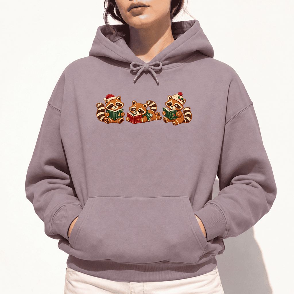 Cozy Christmas Cats Softstyle Hoodie | Holiday Reader Gift Paragon