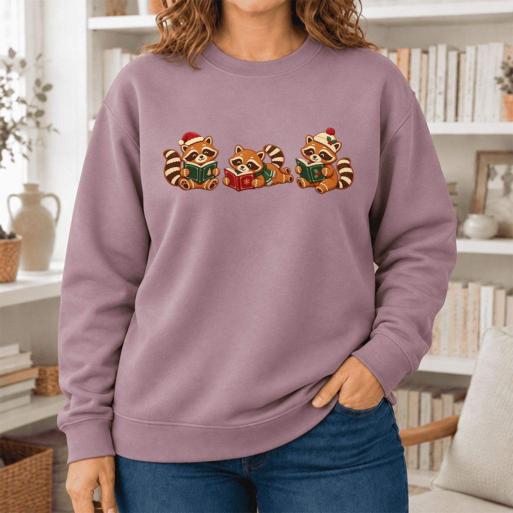 Cozy Christmas Cats Softstyle Sweatshirt | Holiday Reader Gift Paragon