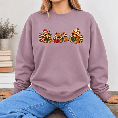 Cozy Christmas Cats Softstyle Sweatshirt | Holiday Reader Gift Paragon