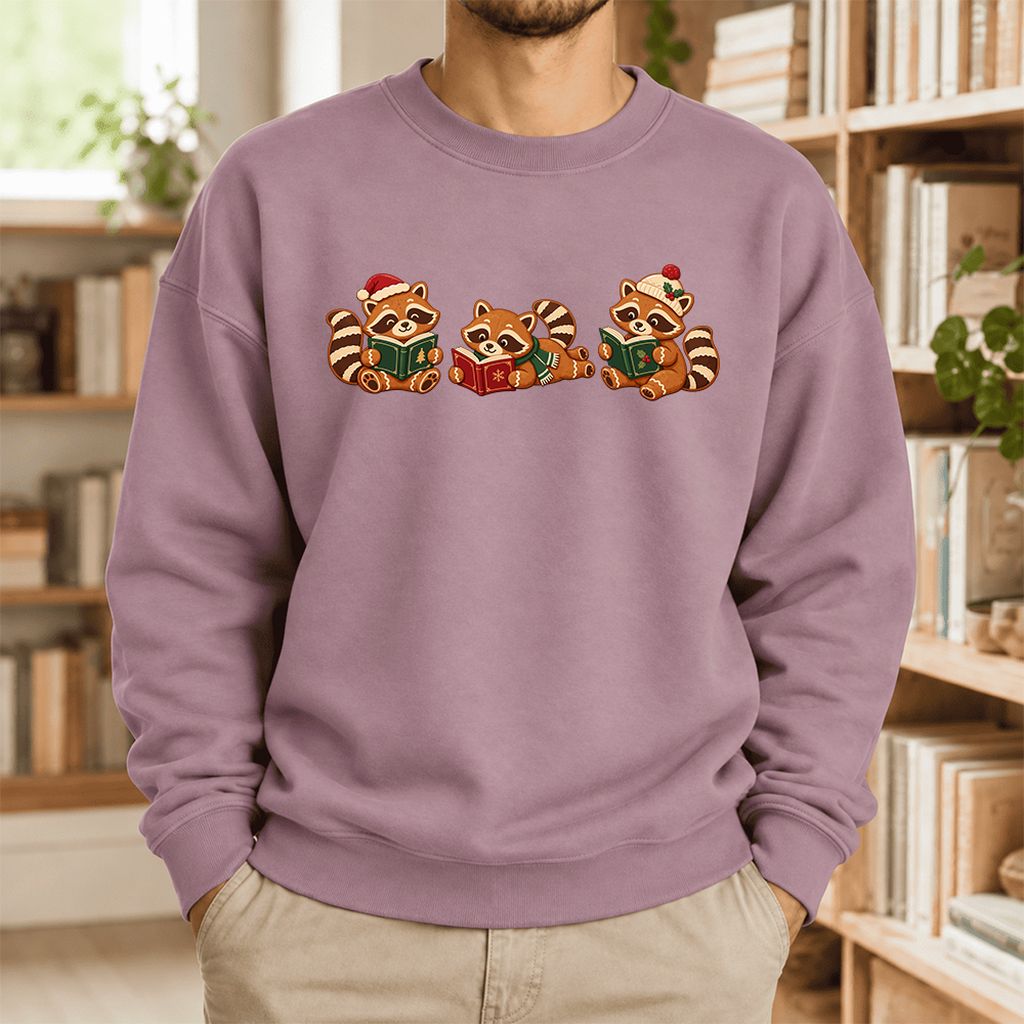 Cozy Christmas Cats Softstyle Sweatshirt | Holiday Reader Gift Paragon