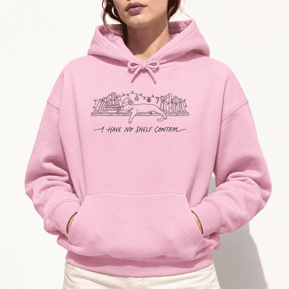 I Have No Shelf Control Softstyle Hoodie | Christmas Book Lover Gift Light Pink