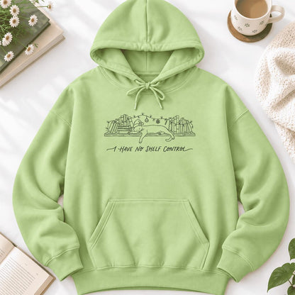 I Have No Shelf Control Softstyle Hoodie | Christmas Book Lover Gift Pistachio