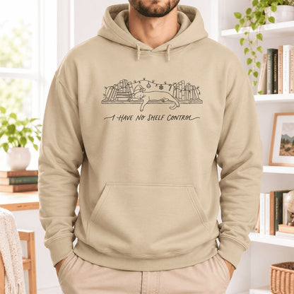 I Have No Shelf Control Softstyle Hoodie | Christmas Book Lover Gift Sand