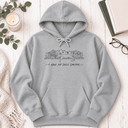 I Have No Shelf Control Softstyle Hoodie | Christmas Book Lover Gift Sport Grey