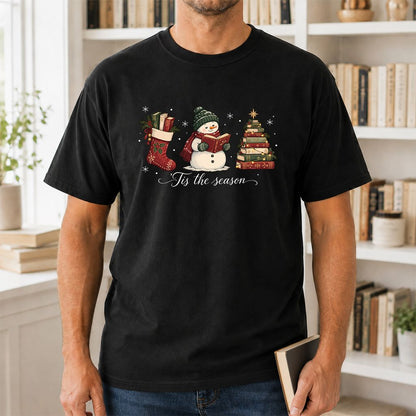 'Tis The Season Printed T-Shirt | Christmas Gift Black