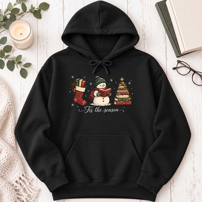 'Tis The Season Softstyle Hoodie | Christmas Gift Black