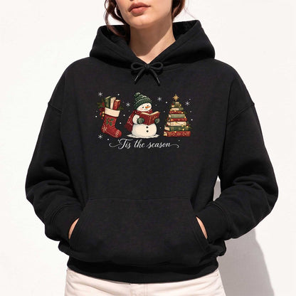 'Tis The Season Softstyle Hoodie | Christmas Gift Black