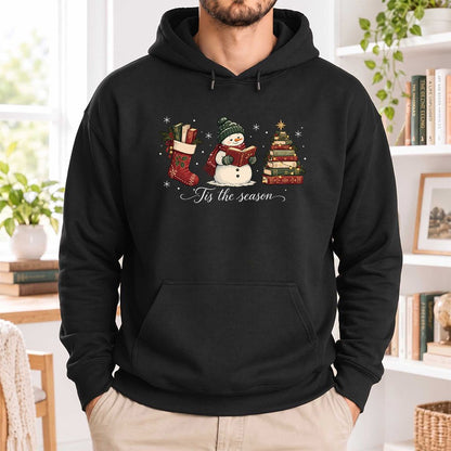 'Tis The Season Softstyle Hoodie | Christmas Gift Black