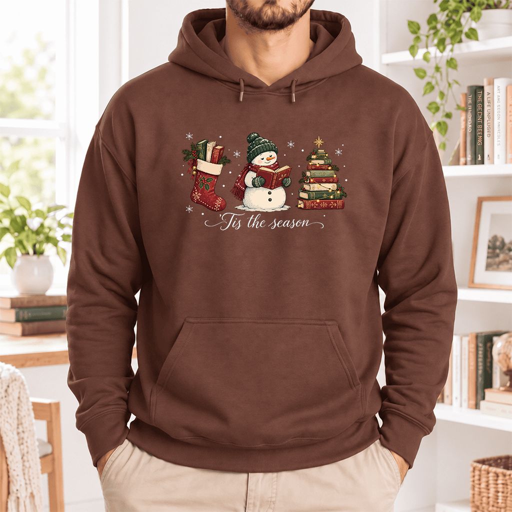 'Tis The Season Softstyle Hoodie | Christmas Gift Cocoa