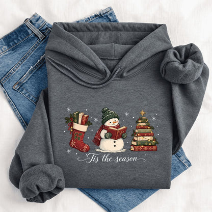'Tis The Season Softstyle Hoodie | Christmas Gift Dark Heather