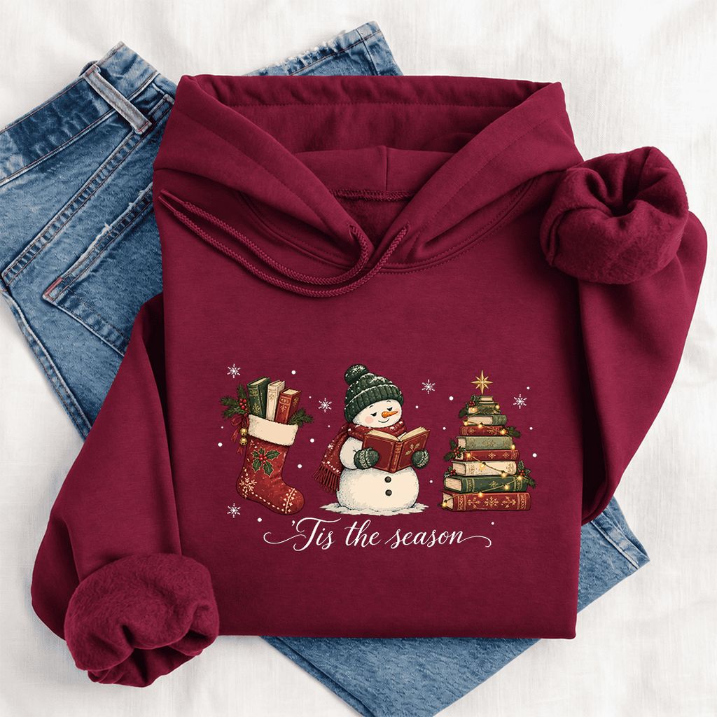 'Tis The Season Softstyle Hoodie | Christmas Gift Maroon