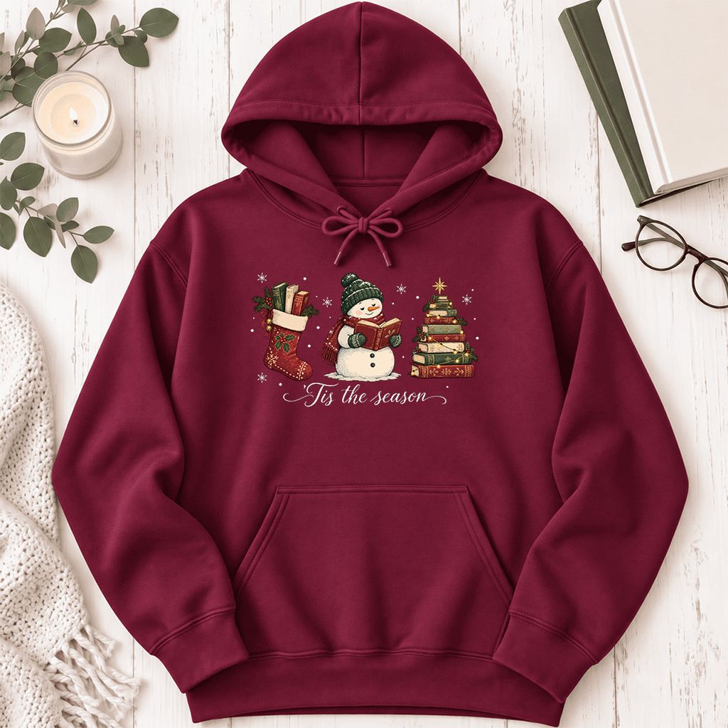 'Tis The Season Softstyle Hoodie | Christmas Gift Maroon