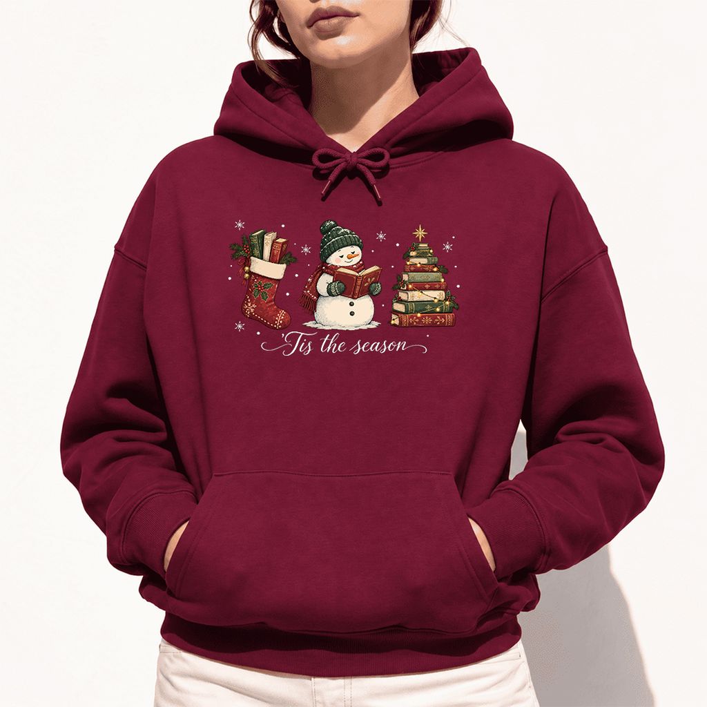 'Tis The Season Softstyle Hoodie | Christmas Gift Maroon