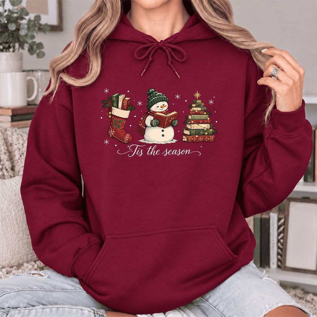 'Tis The Season Softstyle Hoodie | Christmas Gift Maroon