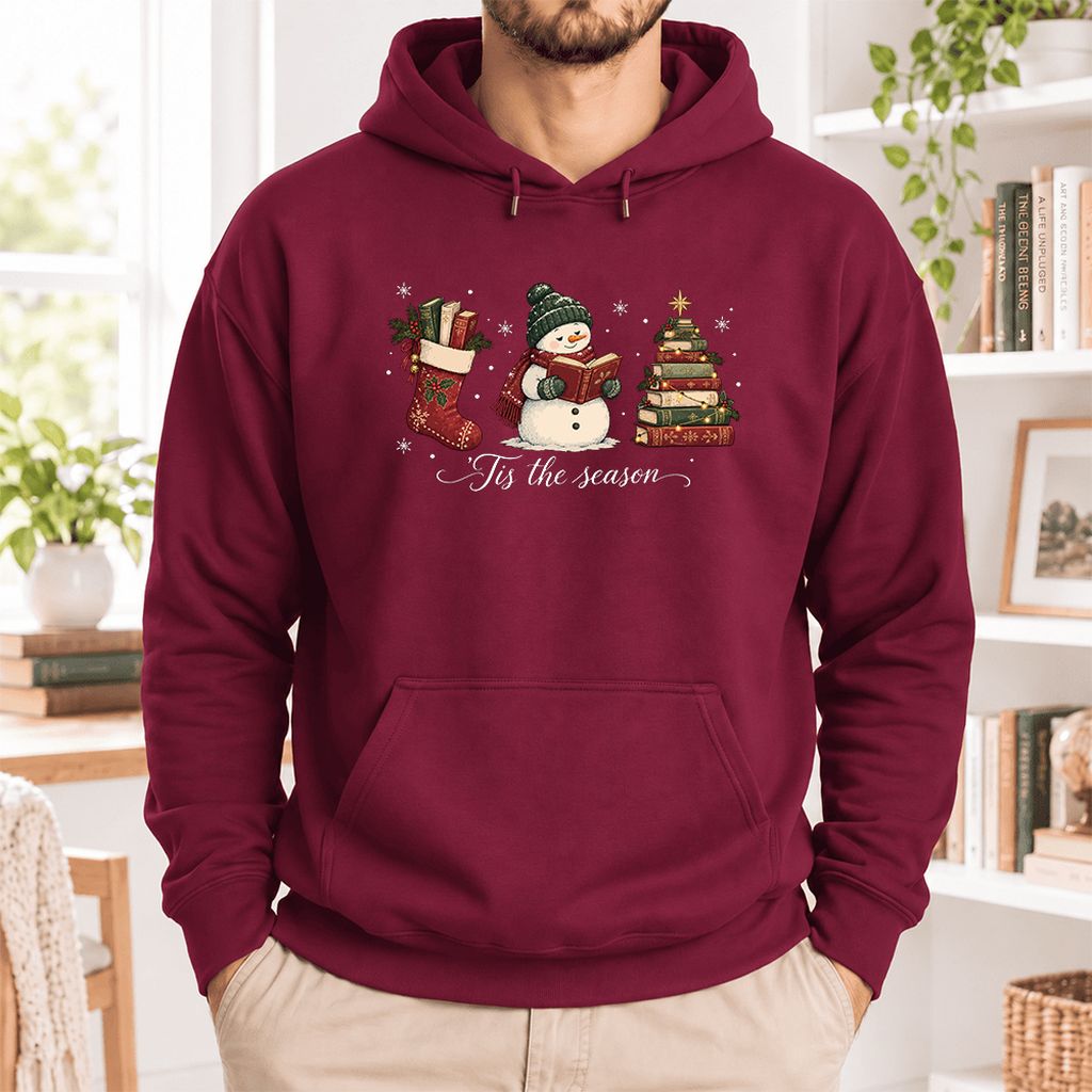 'Tis The Season Softstyle Hoodie | Christmas Gift Maroon
