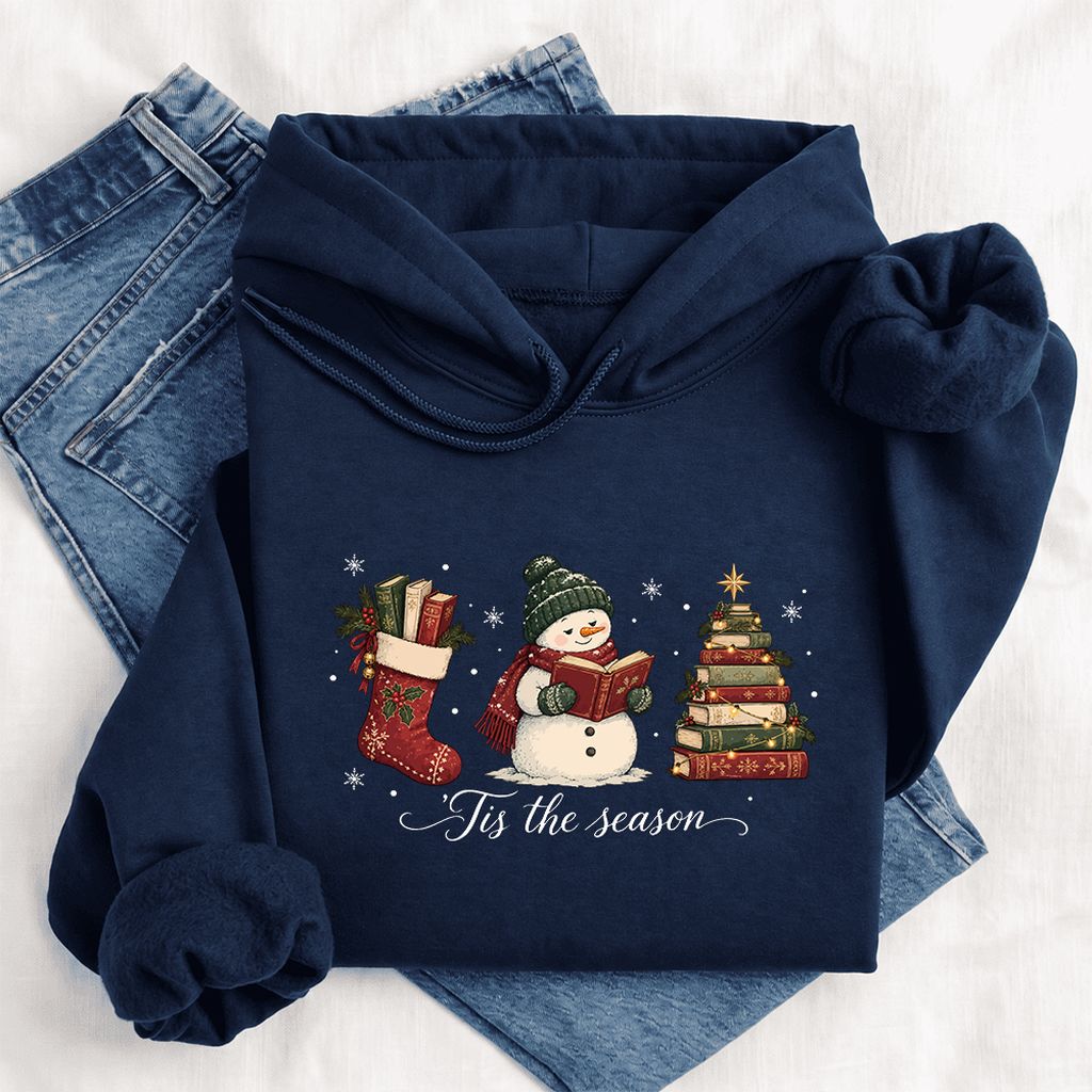 'Tis The Season Softstyle Hoodie | Christmas Gift Navy