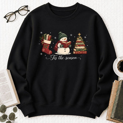 'Tis The Season Softstyle Sweatshirt | Christmas Gift Black