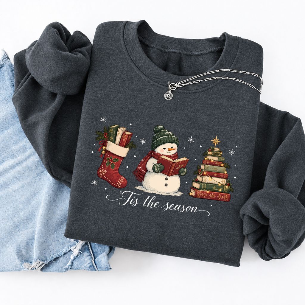 'Tis The Season Softstyle Sweatshirt | Christmas Gift Dark Heather