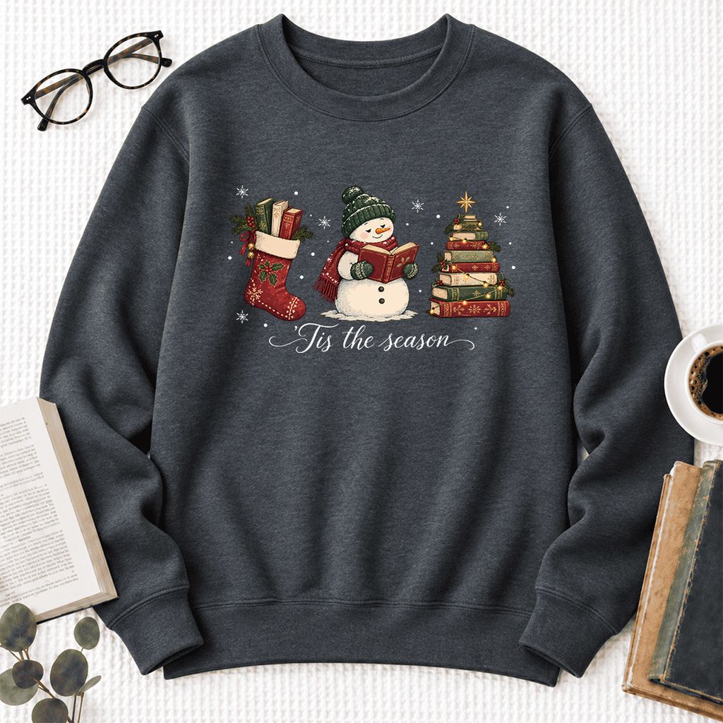 'Tis The Season Softstyle Sweatshirt | Christmas Gift Dark Heather