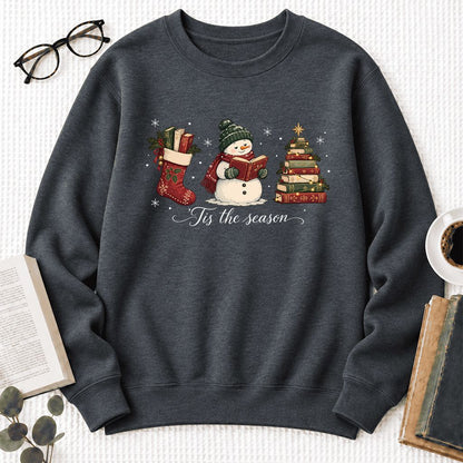 'Tis The Season Softstyle Sweatshirt | Christmas Gift Dark Heather