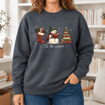 'Tis The Season Softstyle Sweatshirt | Christmas Gift Dark Heather