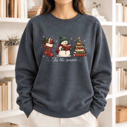 'Tis The Season Softstyle Sweatshirt | Christmas Gift Dark Heather
