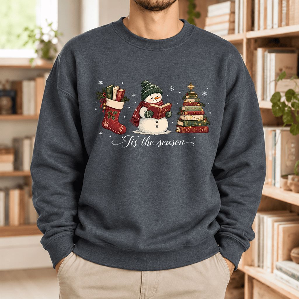 'Tis The Season Softstyle Sweatshirt | Christmas Gift Dark Heather