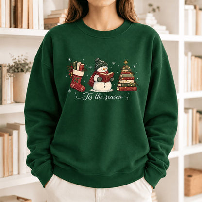'Tis The Season Softstyle Sweatshirt | Christmas Gift Forest Green