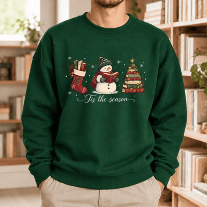 'Tis The Season Softstyle Sweatshirt | Christmas Gift Forest Green