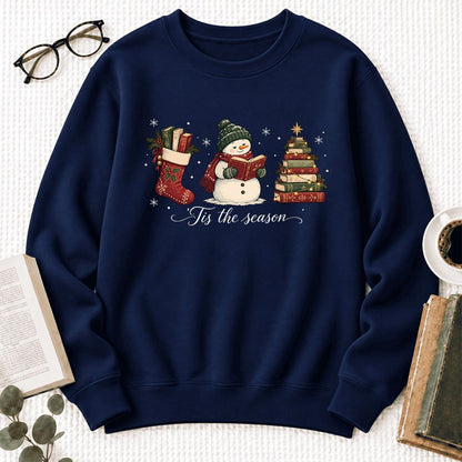 'Tis The Season Softstyle Sweatshirt | Christmas Gift Navy