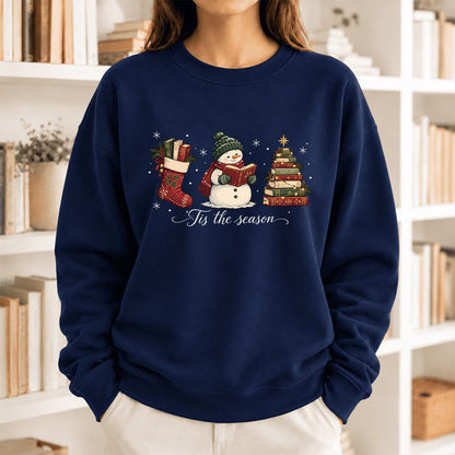 'Tis The Season Softstyle Sweatshirt | Christmas Gift Navy