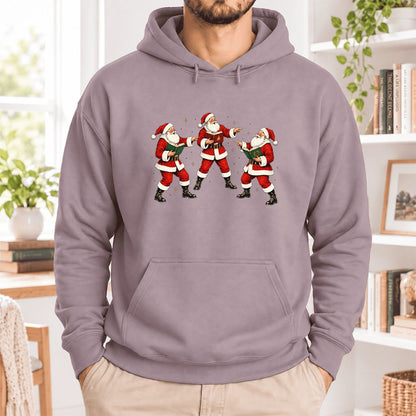 Three Reading Santas Softstyle Hoodie | Christmas Reader Gift Paragon